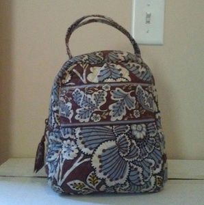 Slate blooms lunch tote/bag